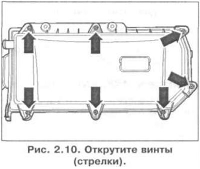 26. Одврните завртње (стрелице) (слика 2.10).