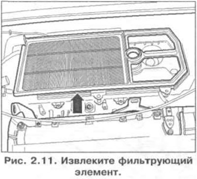 28. Уклоните филтерски елемент (слика 2.11).