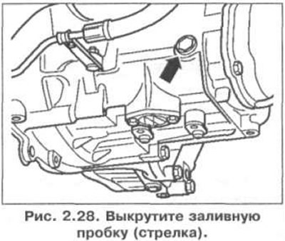 Как открутить заливную заливной болт Volkswagen Polo 1995-2003: Checking the oil level in the manual transmission (Ge