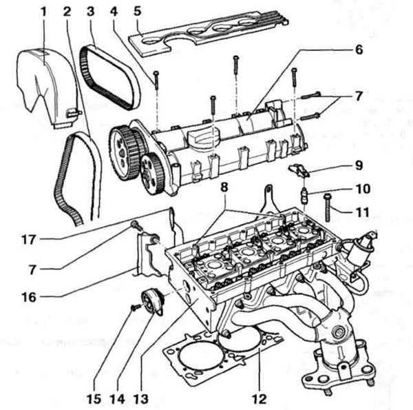 Fig. 4.8 a. Cylinder head: