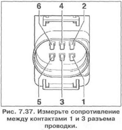 проверьте выключатель холостого хода на датчике положения педали акселератора. Для этого измерьте…