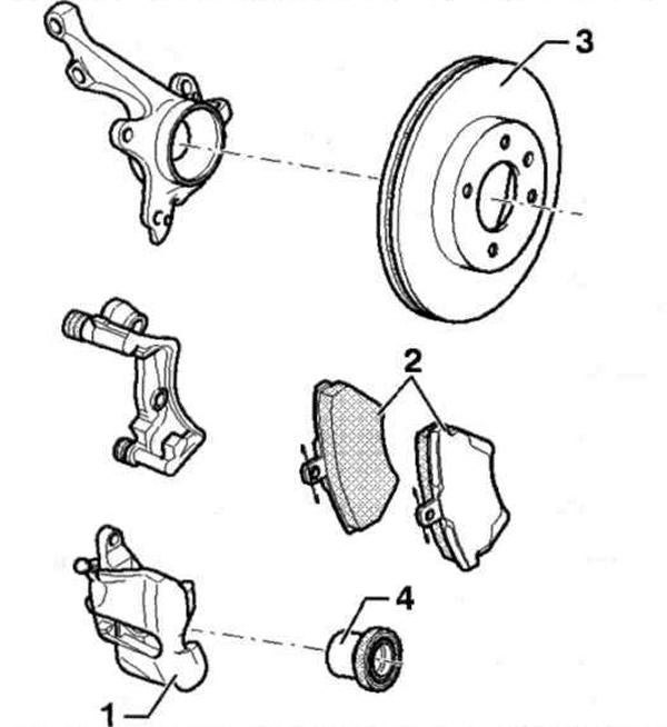 Рис. 11.8. Автомобили с тормозным суппортом Lucas: