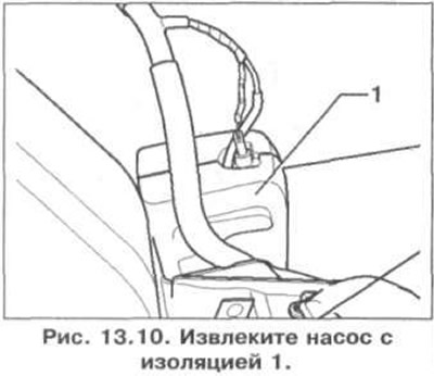 2. Извлеките насос с изоляцией 1 (рис. 13.10).
