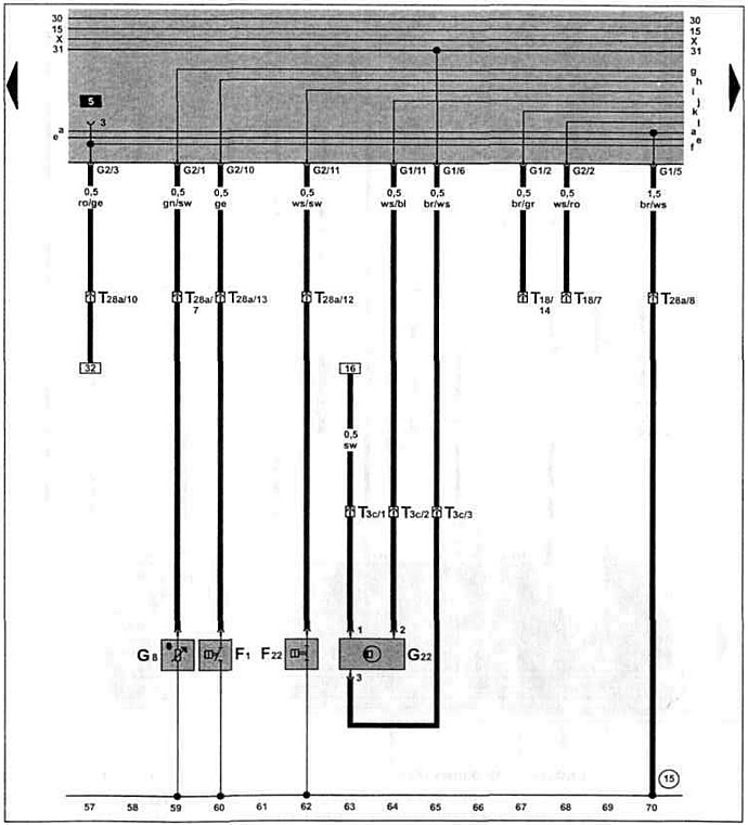 Датчик температуры масла, датчик давления масла, датчик скорости.