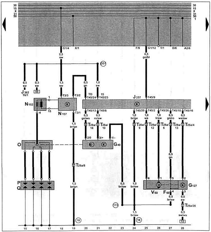 Блок управления системой Mono-Motronic, система зажигания, датчик Холла, регулятор положения…