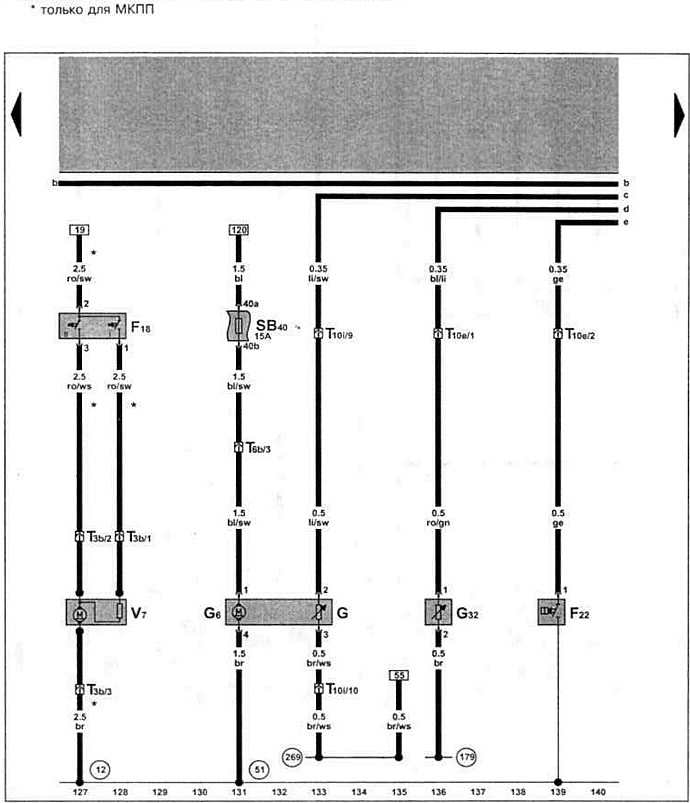 Термовыключатель вентилятора системы охлаждения, переключатель давления масла (0.3 бар), датчик…