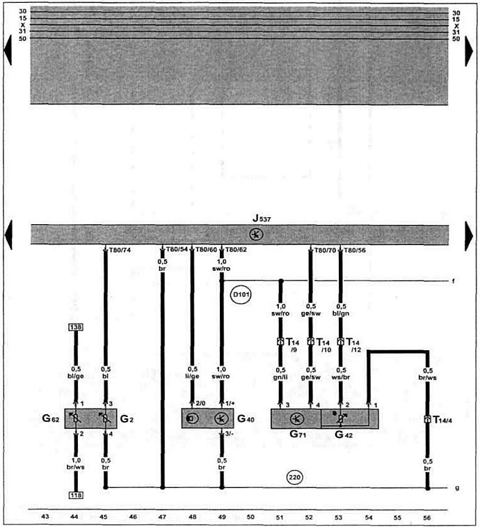 4LV injection system control unit, coolant temperature sensor, intake manifold pressure sensor,…