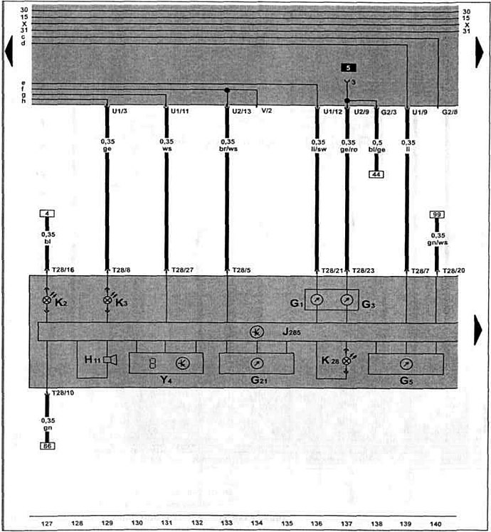 Блок управления с блоком индикаторов в щитке приборов, указатель уровня топлива, указатель…