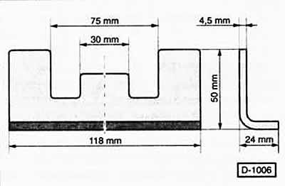 Регулираща линийка на разпределителния вал VW-3418: