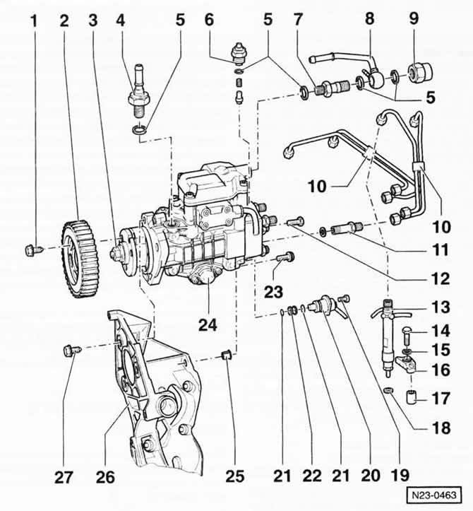 1 — болт, 25 Нм