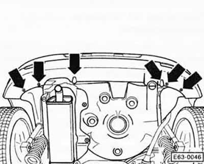 Примечание: бампер состоит из кожуха и балки бампера.
