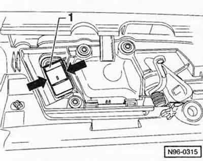 Disconnect the window regulator connector from the rear of the door trim.