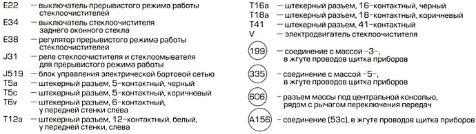 Реле чистачки и стеклоомывателя за прекъсване на режима на работа, ключ чистачки заден стъклен…