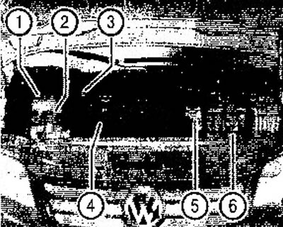 Фигура 37. Разположение на резервоарите и компонентите в двигателния отсек на автомобил с бензинов…