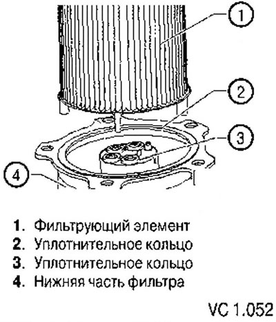 9. Replace the seal (3).