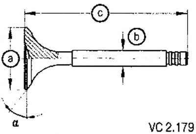 The valves are not subject to mechanical processing. Only lapping of valves is allowed.
