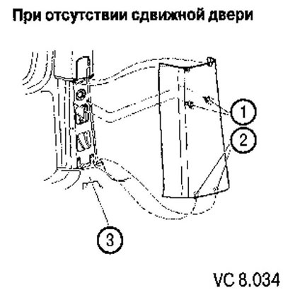 Нижняя облицовка стойки В (универсал)
