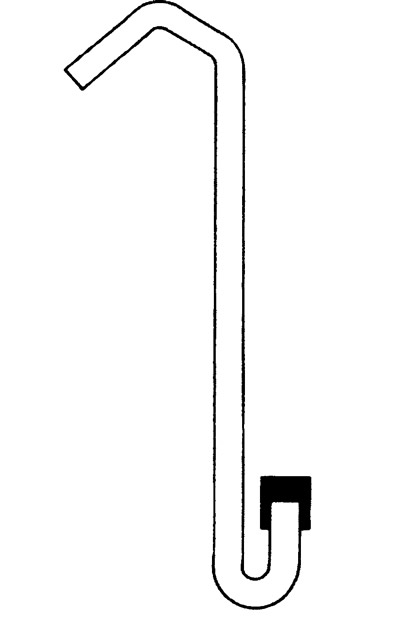 Bend a tube 3 mm thick and 1.5 mm in inner diameter (see picture). Place a suitable rubber plug…