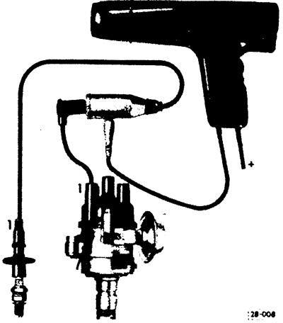 Connect the tachometer according to its operating instructions.
