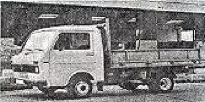 1. ábra. VW LT 35 platós teherautóval. A kézikönyvben található fényképek közül sok a modell…
