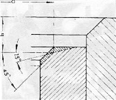 1.23. ábra A kipufogószelep-ülék újravágásának rajza: a = 31,5 mm (maximális átmérő); b = 3,9 mm…