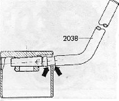 Figure 1.30. Special tool (2038) for checking the position of the adjusting screw in the tappet…