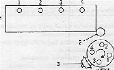 4.6. ábra. Gyújtókábel csatlakoztatásának folyamata: 1 - Vezérműszíj; 2 - kondenzátor; 3 -…