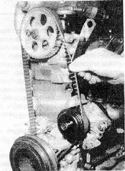 Рис.13.6. Натяжка ремня газораспределения (раздел 4В).