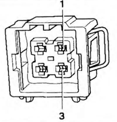 Figura 3.56. Conector cu 4 pini pentru senzorul de temperatură al lichidului de răcire.