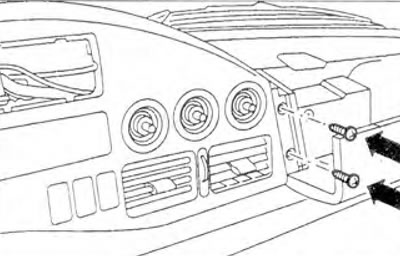 Figure 9.17. Disconnect fog light switch 4 and remove it.