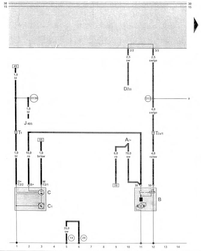 Generator, starter