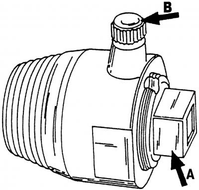 Рис. 86. Съемник 3203 переднего сальника коленчатого вала (со стороны гасителя колебаний): А -…