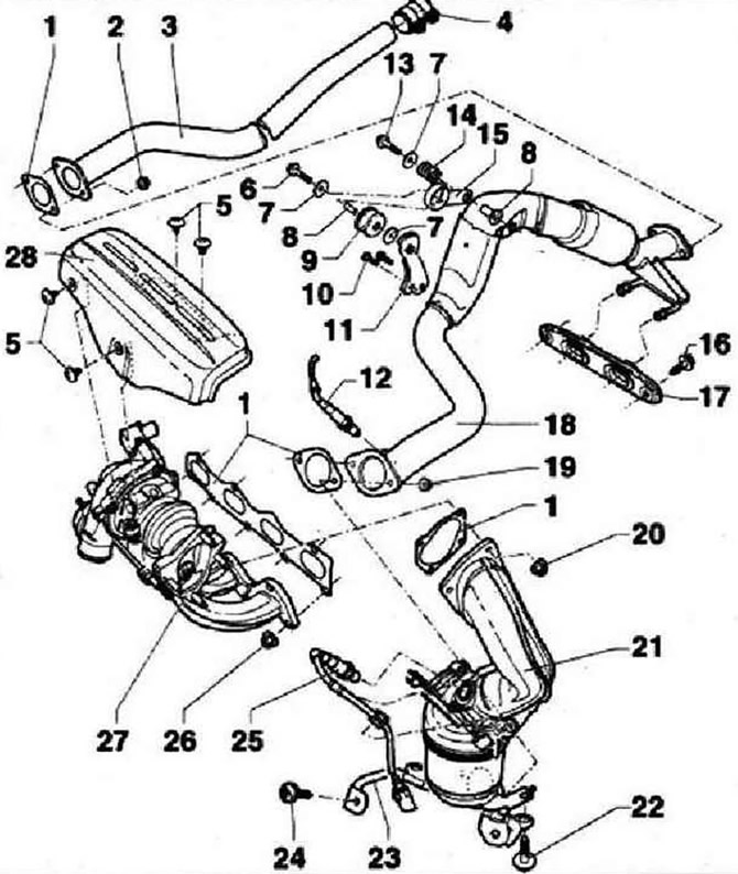 Инструкция: После монтажных работ в выпускной системе проверить, чтобы она была установлена без…