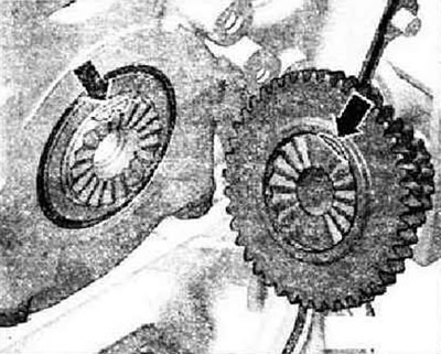 Звездочка коленвала - монтажное положение