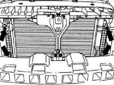 Снятие и установка интеркулера