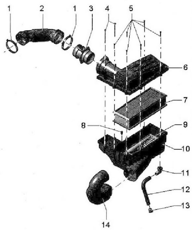 Устройство за въздушен филтър