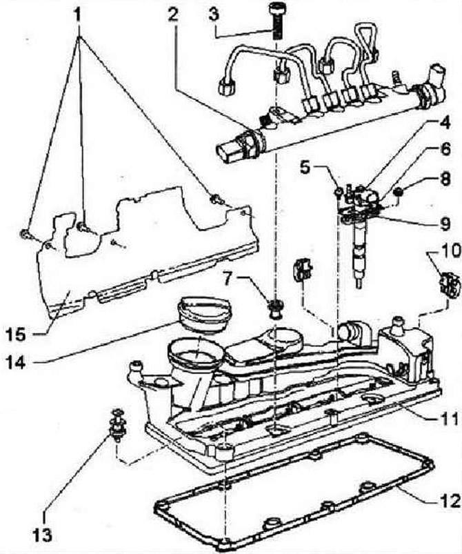 Устройство клапанной крышки