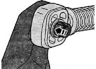 Установка крепления троса