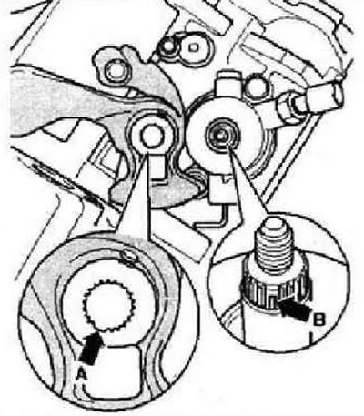 Установка рычага включения передачи