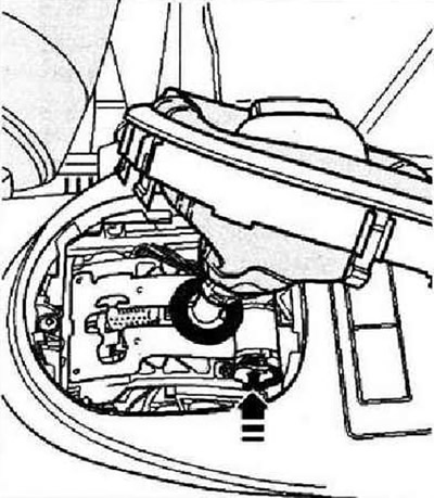 Аварийная разблокировка селектора