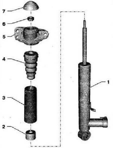 Ремонт амортизатора адаптивной системы регулирования ходовой части DCC (передний привод)