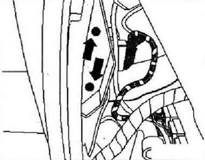 Изключете запалването и всички електрически консуматори, извадете ключа за запалване. Извадете…