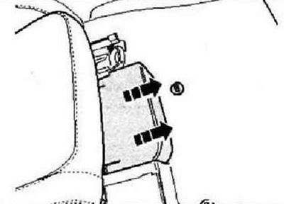 Выключить зажигание и все потребители электроэнергии, извлечь ключ зажигания. Отсоединить под…