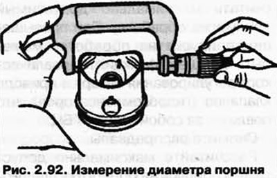 Measure approximately 6 mm from the bottom edge, at a right angle to the piston pin axis (Fig.…