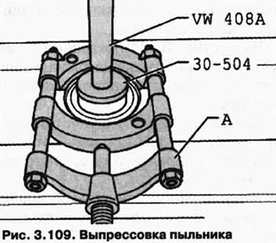Натиснете металния ботуш (фиг. 3.109).