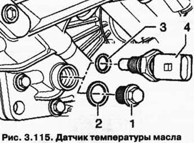 При смяна на електродвигателя на раздатъчната кутия V253 и ако сензорът за температура на маслото 4…