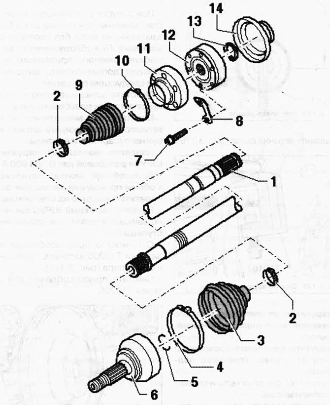 Как снять шрус пассат б3 Volkswagen Touareg 2002-2006: Removal and installation of a power shaft (Transmi
