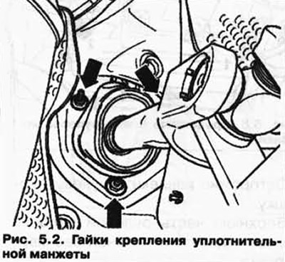 Снятие рулевого вала туарег