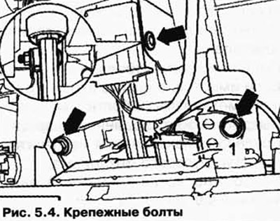 Снятие рулевого вала туарег