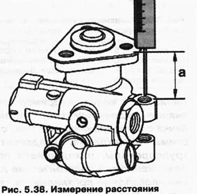 Замерьте расстояние а (рис. 5.38).